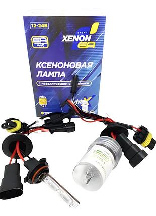 Лампа ксеноновая hb4 (9006) ea light x 6000k 12v 35w (p22d), 3600 lm, белый свет с голубым оттенком