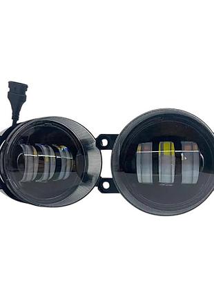 Led противотуманные фары toyota camry / corolla / rav4 / prado (тойота) 3 линзы 30w птф light x комплект
