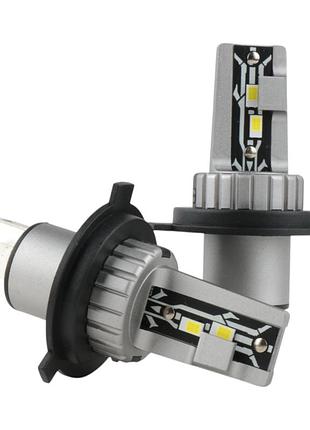 Светодиодные лампы h4 ea light x e2 3600lm 5000k 9-32v 2 шт