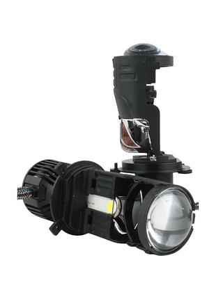 Мини-линзы h4 bi-led ea light x m01s 130w 10000lm 5000k (12-24v легковые/грузовые, четкая стг, 2 шт)