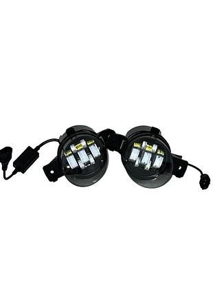 Протитуманні фари nissan x-trail, qashqai, rogue 2014-2016 70w led біле світло ближній промінь комплект 2 шт (03184)
