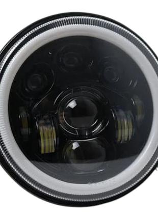 Светодиодная фара 7" c89 ø170×68 мм ближний/дальний свет 12–24v для ваз, нива, уаз, газ (01248)