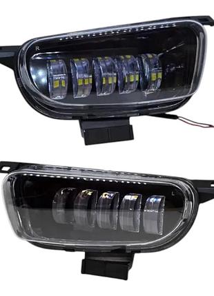 Протитуманні фари volkswagen transporter t4 led 50w біле та жовте світло комплект 2 шт