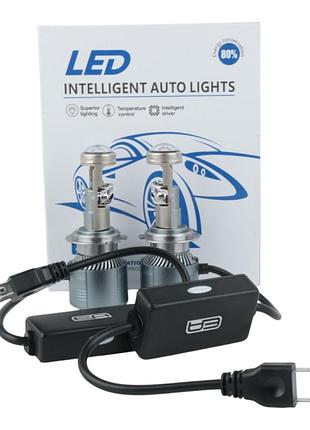 Мини-линзы h7 bi-led ea light x a80 6000lm 5000k (ближний/дальний, 12-24v, четкая стг, 2 шт)