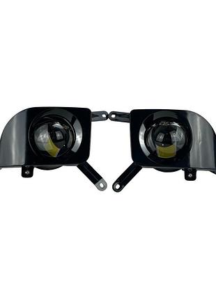 Led протитуманні фари chevrolet lacetti (лачетті седан / універсал) 100w лінзовані птф 5000k light x комплект