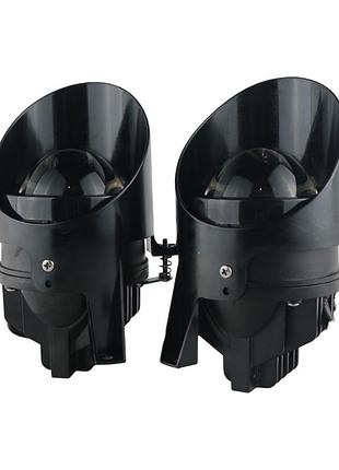 Led протитуманні фари vw passat b6 (пасат б6) 100w лінзовані птф 5000k light x комплект