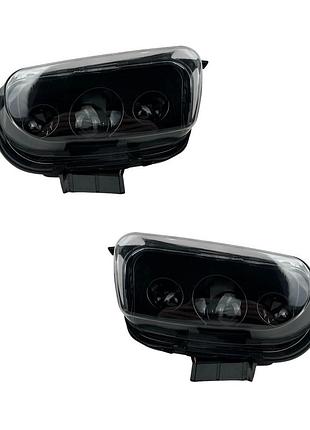 Led противотуманные фары vw t4 transporter / caravelle (т4) 3 линзы 60w + дхо (drl) светодиодные птф light x комплект
