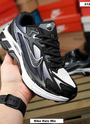 Nike halo mix чорні з білим комбіновані матеріалисітка топ (ліцензія)