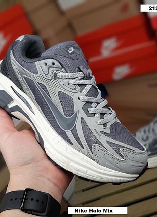 Nike halo mix сірі комбіновані матеріалисітка топ (ліцензія)