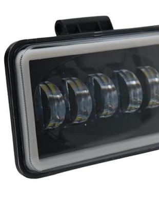 Светодиодная фара ближнего света light x 50w с дхо (170×110×60 мм) 12–24v/четкая стг