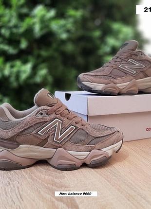 New balance 9060 кавові замшатекстиль топ (ліцензія)
