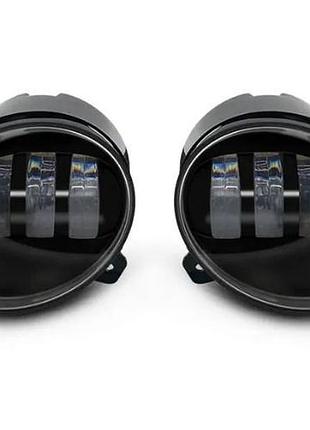 Протитуманні фари (птф) led для lada kalina (лада калина), 30w 12-24v з чіткою стм, комплект 2 шт