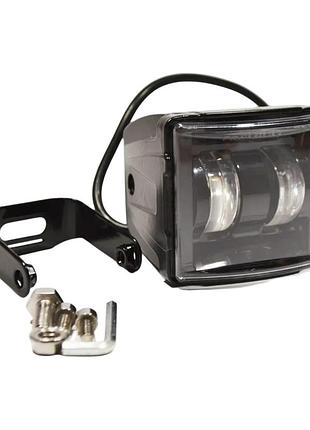Дополнительная led фара 20w (бело-желтая, 9-36v) для авто, мото, спецтехники (1 шт.)