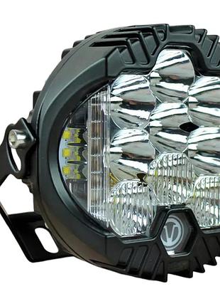 Дополнительная led фара 81w 6000k (круглая, дальняя + ближняя + дхо/поворот, 1 шт.)