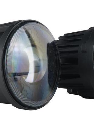 Линзованные led противотуманные фары nissan qashqai / x-trail / juke / note (ниссан) 64w 5500k птф light x комплект