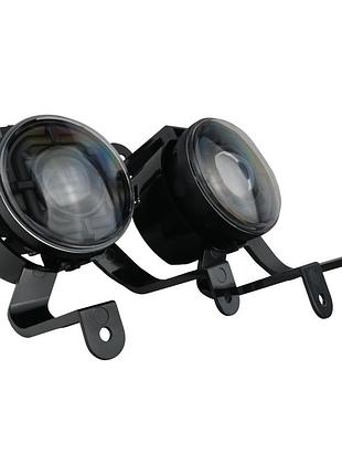 Led протитуманні фари chevrolet aveo t300 / sonic (авео) 44w лінзовані птф 5000k light x комплект