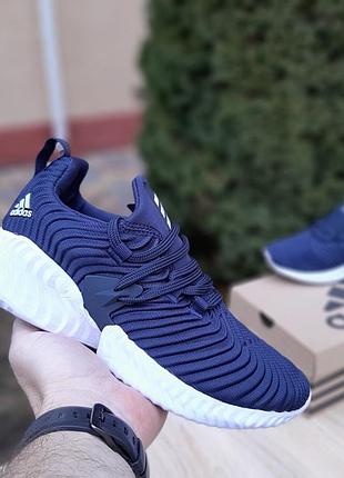Adidas alphabounce instinct синие текстиль