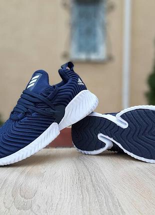 Adidas alphabounce instinct синие текстиль 3