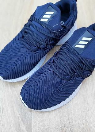 Adidas alphabounce instinct синие текстиль 4