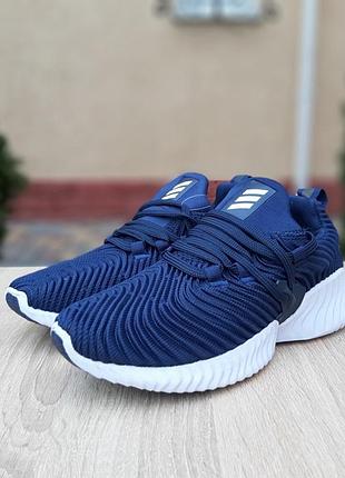 Adidas alphabounce instinct синие текстиль 5