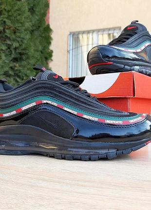 Nike air max 97 черные с ободком топ суперцена
