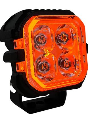 Led фара w3020 als дальній 20w (72х72х50 мм) 1300lm квадрат