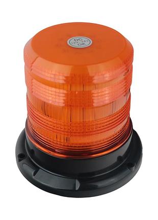 Автомобільна мигалка h129-60led 12-24v на магніті з прикурювачем (жовта)