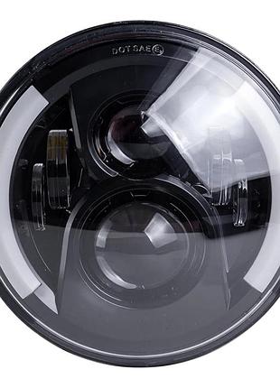 Круглая led-фара 7 (ø170×68) 6-линзовая для ваз 2101–2107,нива 2121–21213 уаз газ (03356)