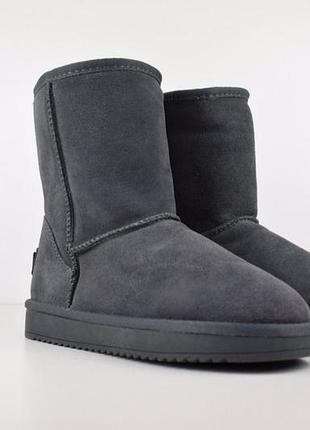 Ugg угги серые высокие замшамех суперцена