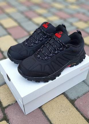 Merrell moab gore-tex чорні з червоним  комбводовідштовхувальні матеріали топ термо еврозима