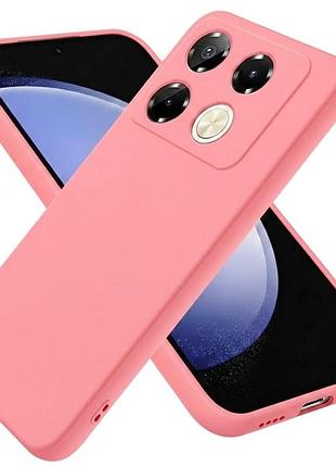 Чехол fiji full soft premium для infinix note 40 pro (x6850) противоударный бампер с микрофиброй pink