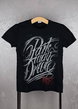 Футболка parkway drive "ire" europe tour 2016 gildan чоловіча жіноча бавовняна чорна принт оригінал розмір s