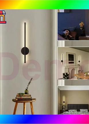 Bs светильник настенный 60 best mix см strip light ha-125 черный bas77/n