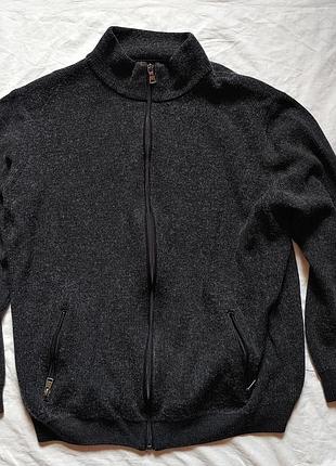 Кофта мужская серая brax john 56/xl, меринос