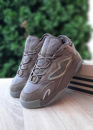 Adidas streetball 2.0 хакі замшакомбіновані матеріали штучне хутро