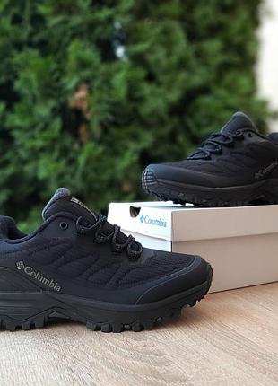 Columbia gore-tex чорні з гірчицей комбіновані матеріали термо євро зима