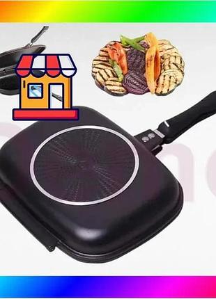 Bs гриль сковорода 32 best mix см double grill pan grandberg bas77/n
