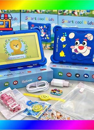 Bs планшет smart cool best mix kids c12 для дітей, 8 гб озу, 256 гб пзу, android, 7 дюймів синій bas77/n