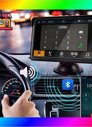 Bs беспроводной автомобильный экран best mix carplay / портативный автомобильный видеоплеер, совместим bas77/n