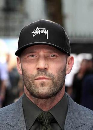 Кепка stussy чорна / stussy six-panel / кепка stüssy з вишивкою