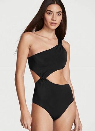 Суцільний жіночий купальник чорний victoria’s secret оригінал розміри xs,l