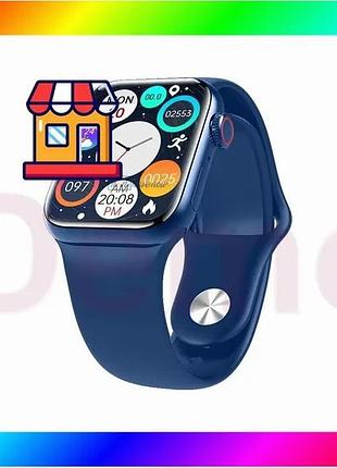 Bs синий смарт-часы smart best mix watch gs7 mini 41 мм, фитнес часы с тонометром и пульсоксиметром bas77/n