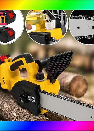Bs аккумуляторная цепная пила best mix electric saw 16 дюймов + 2 аккумулятора мощная электропила nd-1 bas77/n