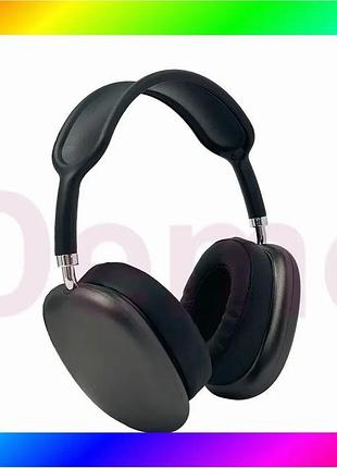 Bs чорні бездротові повнорозмірні best mix навушники bluetooth macaron p9 max bas77/n
