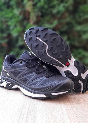 Salomon xt-6 чорні на білій комбіновані водовідштовхувальні матеріали термо єврозима
