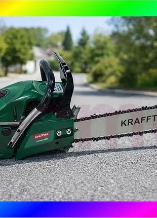 Bs бензопила цепная 45см best mix 6500вт 9500 об/мин krafftec bas77/n
