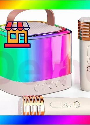 Bs портативна bluetooth-колонка t7 best mix з led підсвічуванням / караоке-колонка для дітей та доросл bas77/n