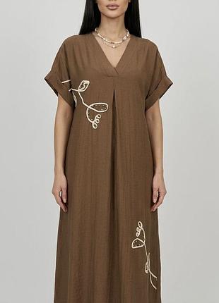 Длинное летнее платье