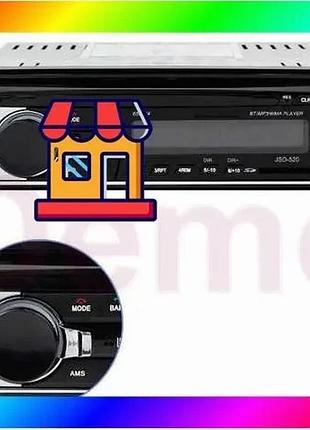 Bs автомагнітола jsd-520bt +aux best mix +радіо +bluetooth, bluetooth магнітола в машину, автомобільна bas77/n