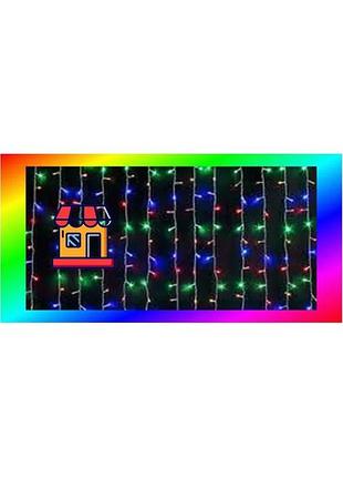 Bs светодиодная гирлянда водопад best mix 240led 2х2.5м 220v микс прозрачный провод bas77/n